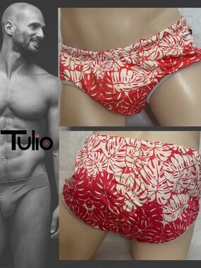 Tulio Swimsuit XL 36-42" waist Gently worn Made in Brazil 85% polyamide